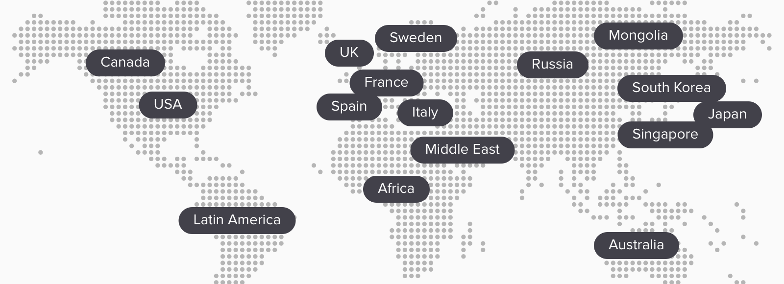 Trusum locations map